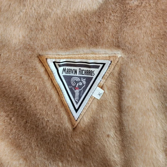 Marvin Richard's Suede and faux fur lined Jacket Size XL in light brown. - Picture 9 of 11